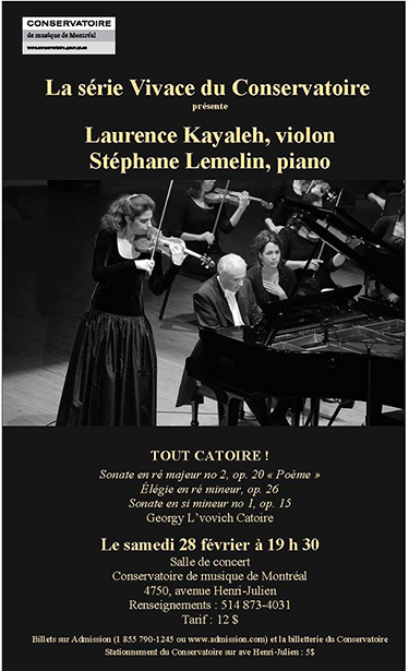 Georgy Lvovich Catoire - Œuvre complète pour Violon et Piano