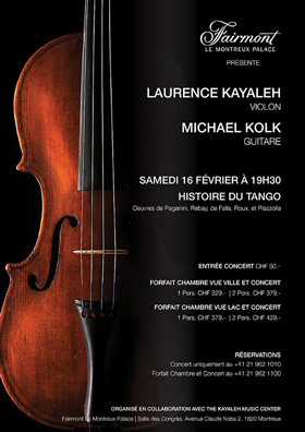 Laurence Kayaleh, violon & Michael Kolk, guitare. Les billets sont maintenant disponibles !