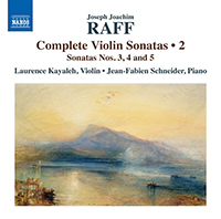 Joachim Raff Complete Violin Sonatas (volume 2) - Date de Sortie - Couverture avant